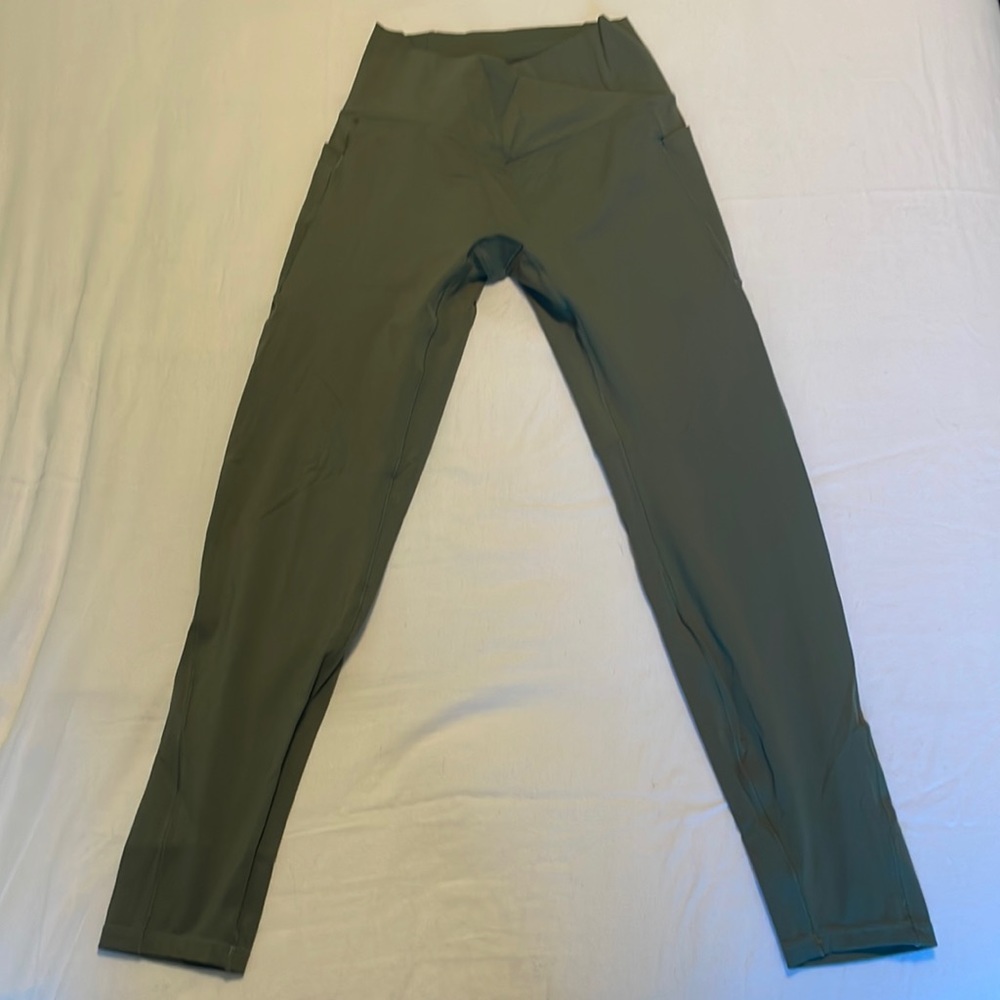 Green Crossover leggings